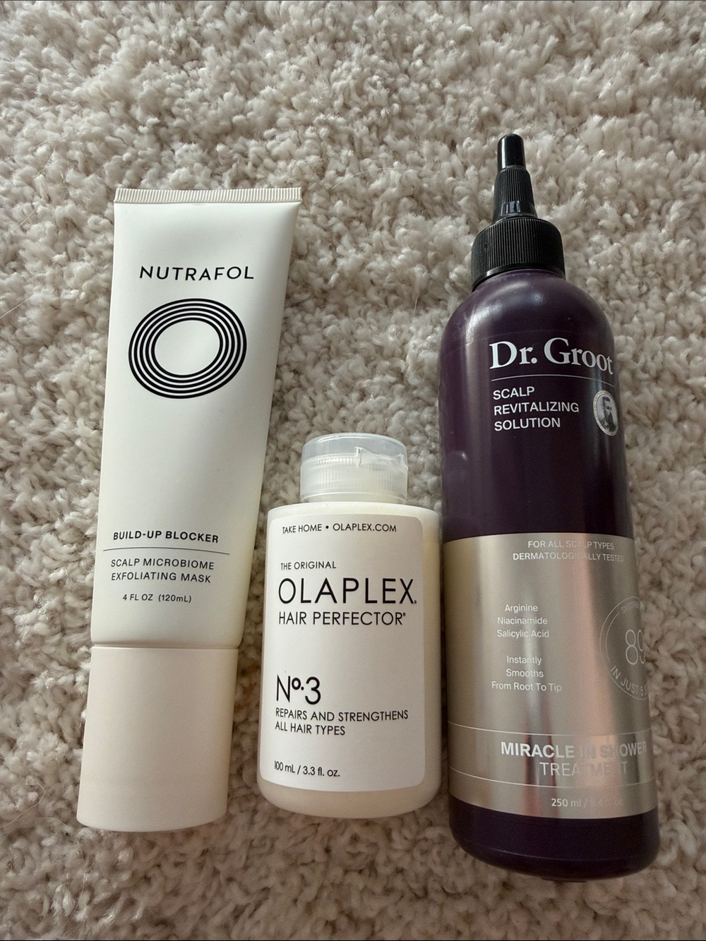 Luxury Haircare Bundle (Dr. Groot, Olaplex, Nutrafol)